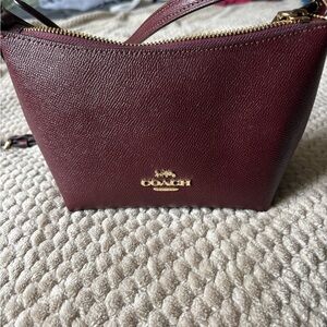 Coach Maroon Leather Crossbody Bag